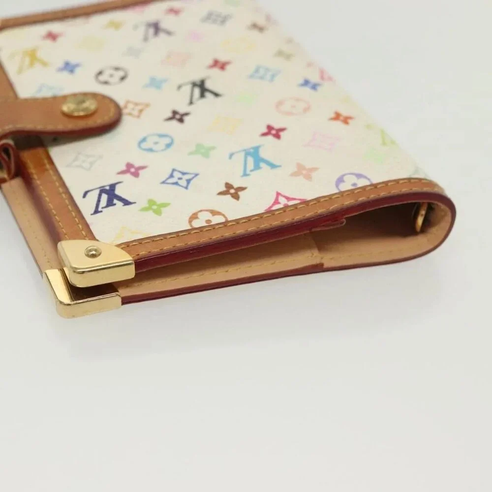 LOUIS VUITTON Multicolor Agenda PM Day Planner Cover White R21074 Auth 136737
